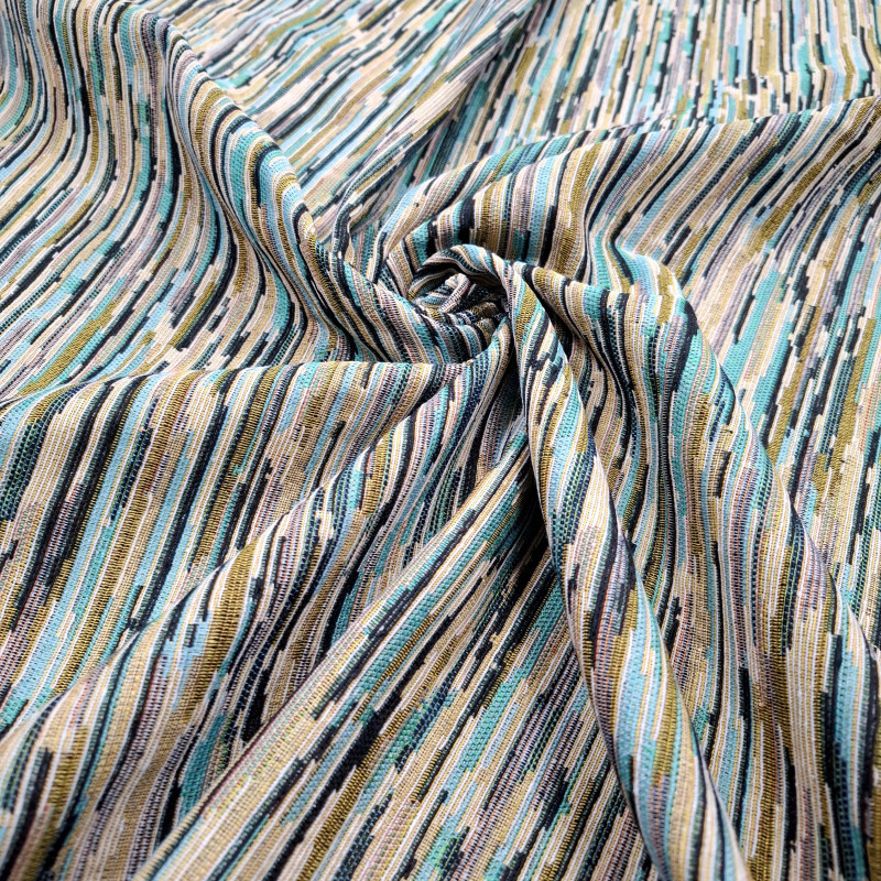 Тканина гобелен Штрих бірюзовий 895291