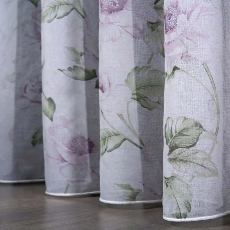 Готова тюль Кароліна бузковий 300*270 см 30085768