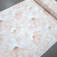 Тканина скатертинна з просоченням Пастельні квіти персиковий 2027410