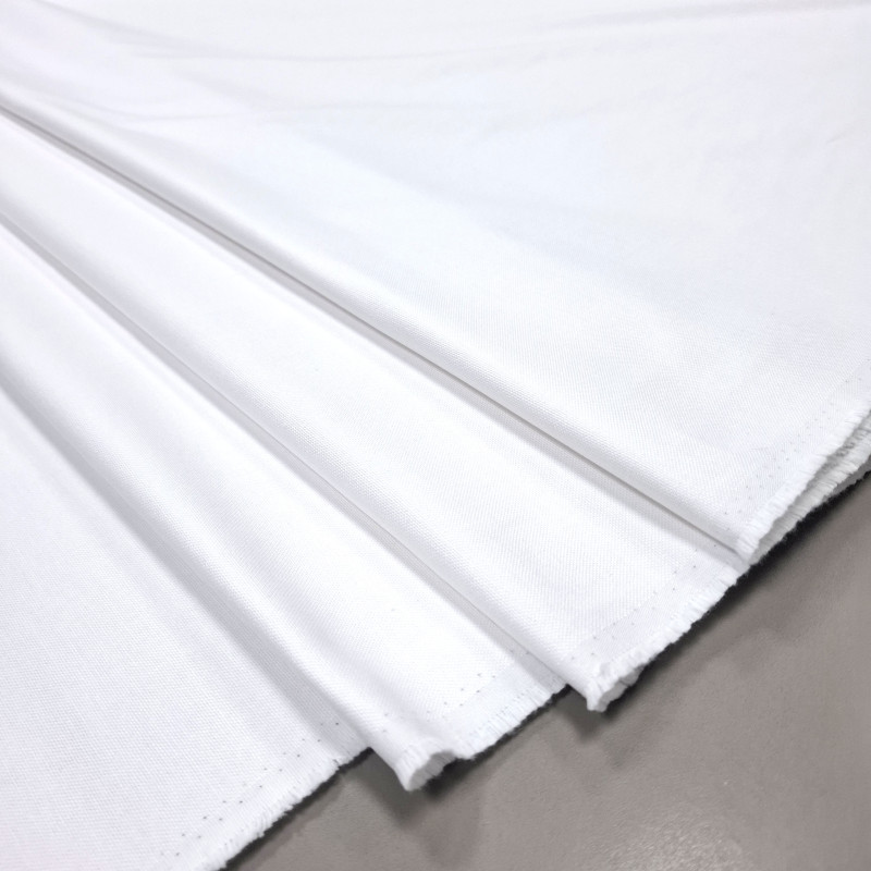 Скатертинна тканина з тефлоновим просоченням білий 16151