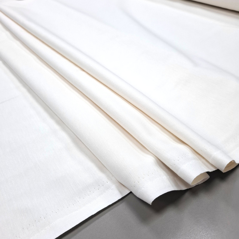 Скатертинна тканина з тефлоновим просоченням молочний 11583