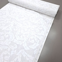 Скатертная ткань с пропиткой Принт Жаккард Элит белый