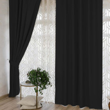 Комплект штор блекаут Ares чорний 300*270 см