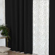 Комплект штор блекаут Ares чорний 150*270 см 3007768