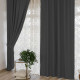 Комплект штор блекаут Ares графітовий 150*270 см 3007755