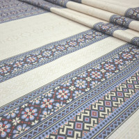 Скатертна тканина полупанама Етнографічні Візерунки 150 см