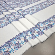 Скатертная ткань полупанама Этнические ритмы 150 см