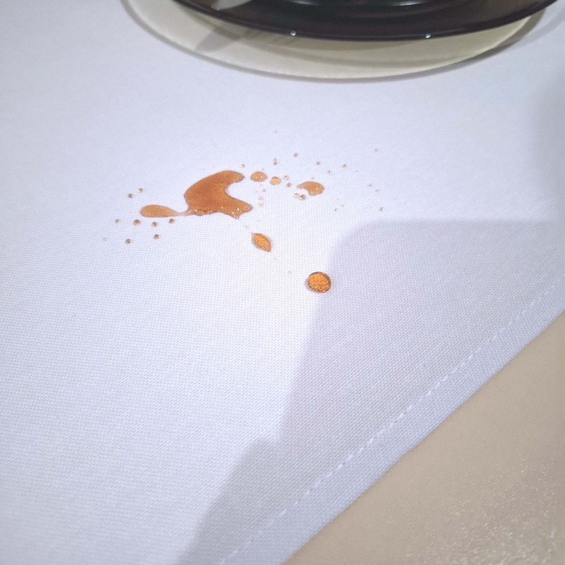 Дорожка на стол с пропиткой білий 45*175 см 1079