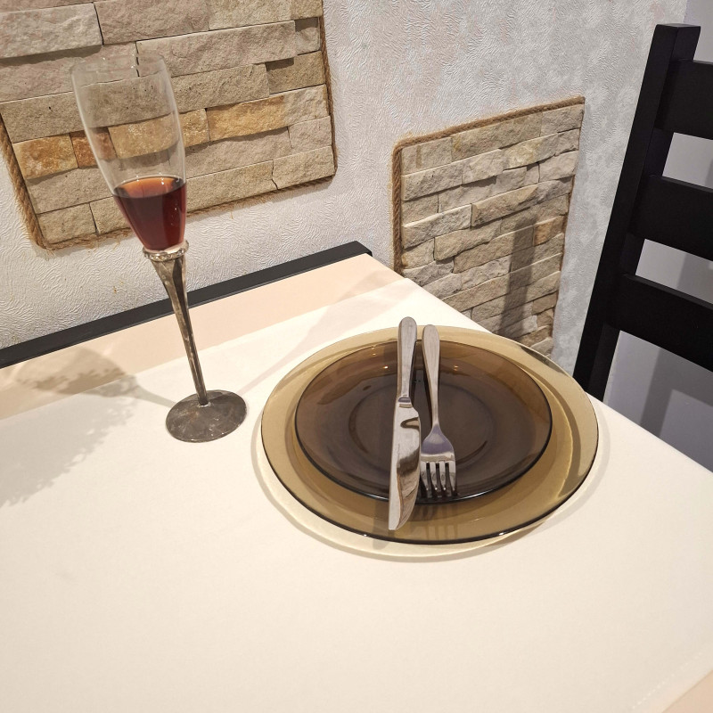 Дорожка на стол с пропиткой молочный 45*175 см 1082