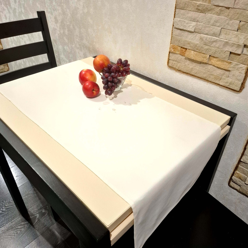 Дорожка на стол с пропиткой молочный 45*175 см 1082