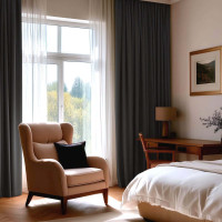 Комплект штор блекаут Murk графітовий 300*270 см