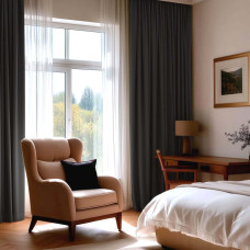 Комплект штор блекаут Murk графітовий 300*270 см