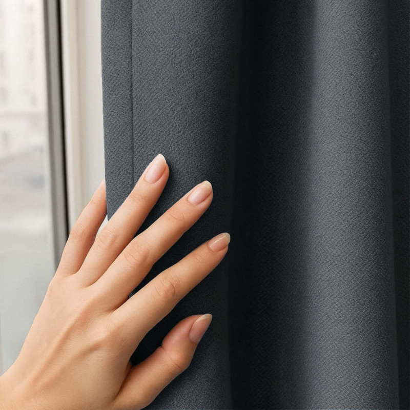 Комплект штор блекаут Murk графітовий 150*270 см 300794841