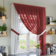 Комплект тюль на кухню Анжеліка бордовий 48065383