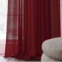 Готовий тюль вуаль Alana бордовий 500*270 см