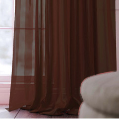 Готовий тюль вуаль Alana коричневий 500*270 см