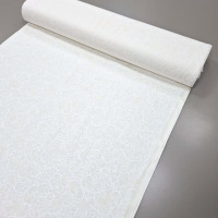 Скатертина тканина з просоченням Принт жаккард Берізка молочний