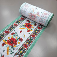 Тканина рушникова вафельна Луговий букет 45 см