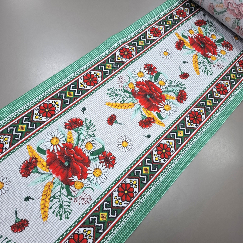 Тканина рушникова вафельна Луговий букет 45 см 749491