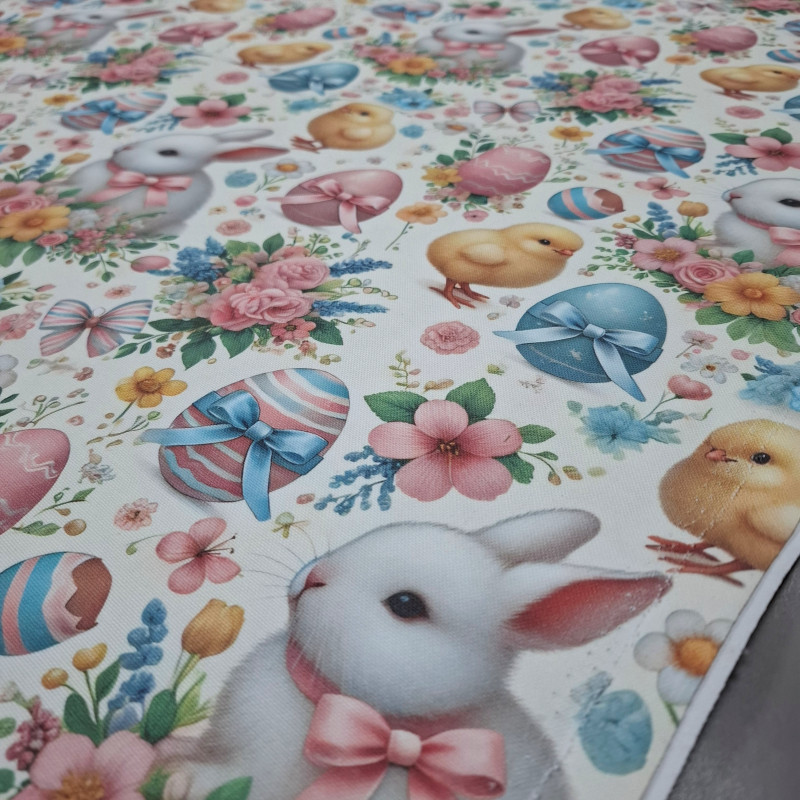 Скатерточная ткань с пропиткой диджитал Пасхальный кролик 29000