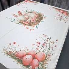 Скатертичная ткань с пропиткой Панно Пасхальный кролик