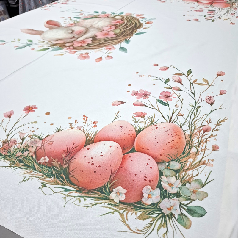 Скатертичная ткань с пропиткой Панно Пасхальный кролик 28948
