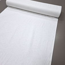 Скатертная ткань с пропиткой Принт Королевский жаккард белый