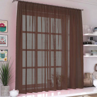 Тюль на кухню Влада коричневый 290*180 см