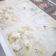 Рушникова тканина напівпанама Флора купон 65*150 см