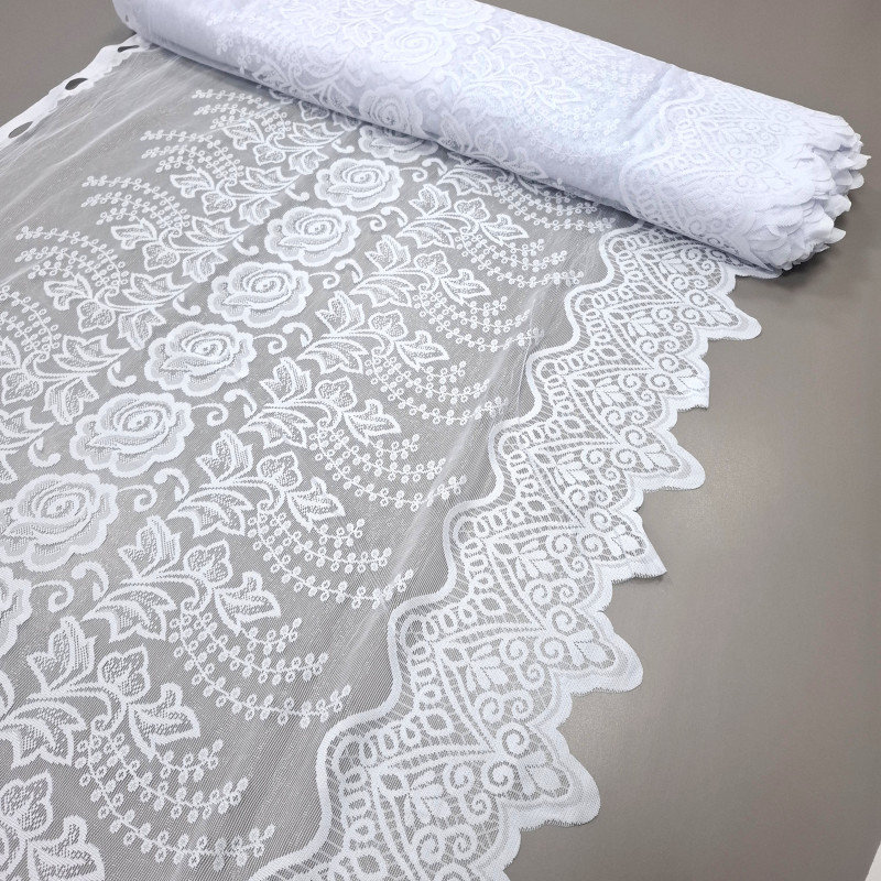 Тюль занавеска Хильда-4 белый 90 см 263741