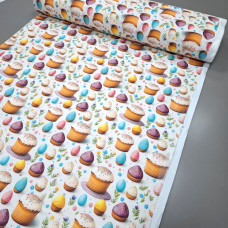 Скатертинна тканина з просоченням діджитал Великодні кекси