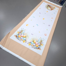 Тканина для доріжка раннер Великодні квіти купон 50*150 см 