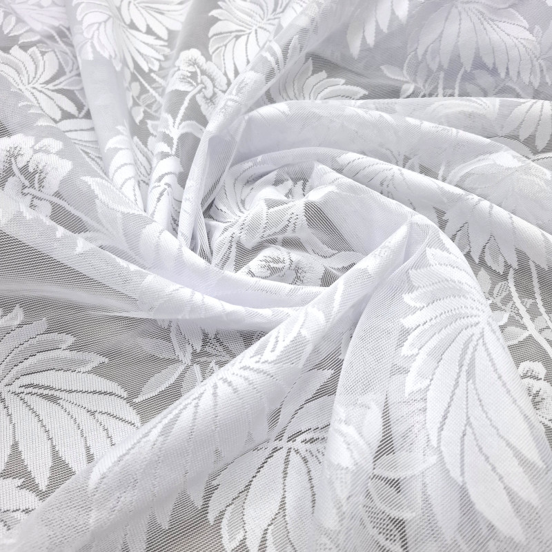 Тюль Гіпюр Еліф квіти білий 250 см 555741