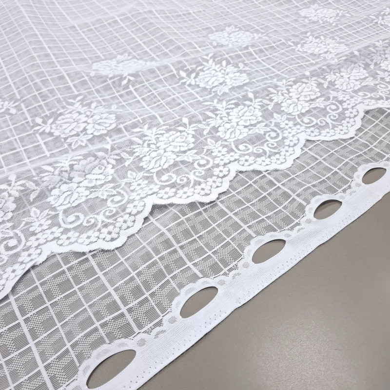 Тюль Гіпюр Мелінда білий 160 см 3342