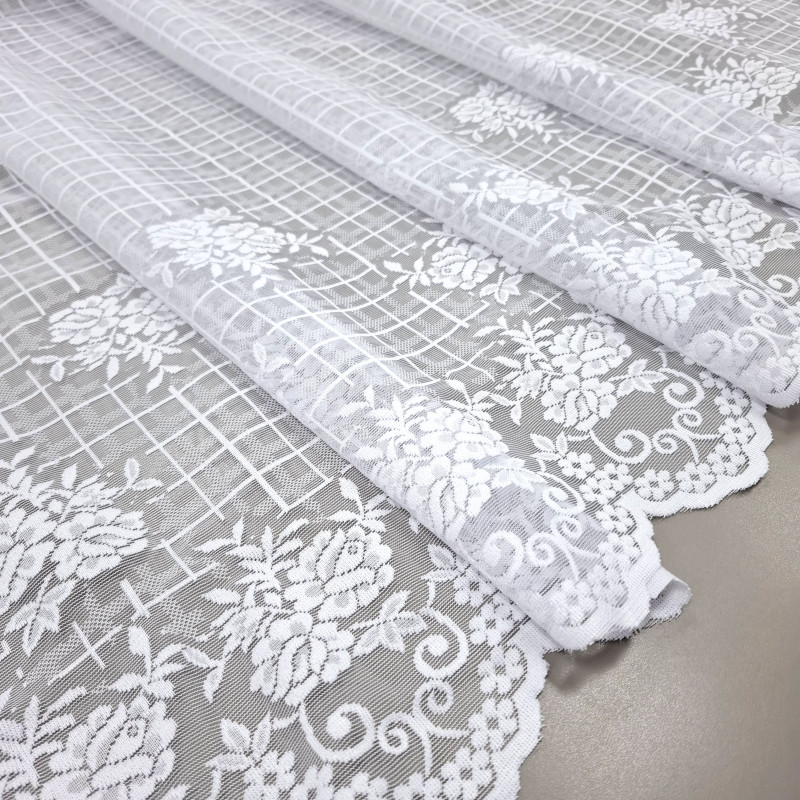 Тюль Гіпюр Мелінда білий 160 см 3342