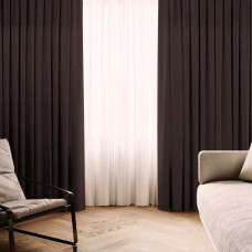 Комплект штор Даймонд шоколад 150*270 см