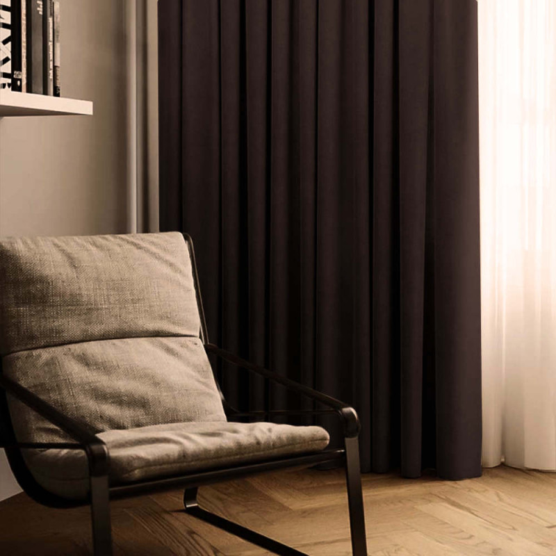 Комплект штор Даймонд шоколад 150*270 см 2060314300