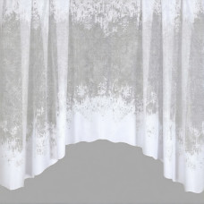 Тюль Арка на кухню Карин мрамор белый 300*170 см