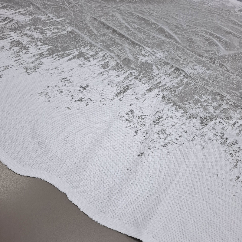 Тюль Арка на кухню Карин мрамор белый 300*170 см 300928921