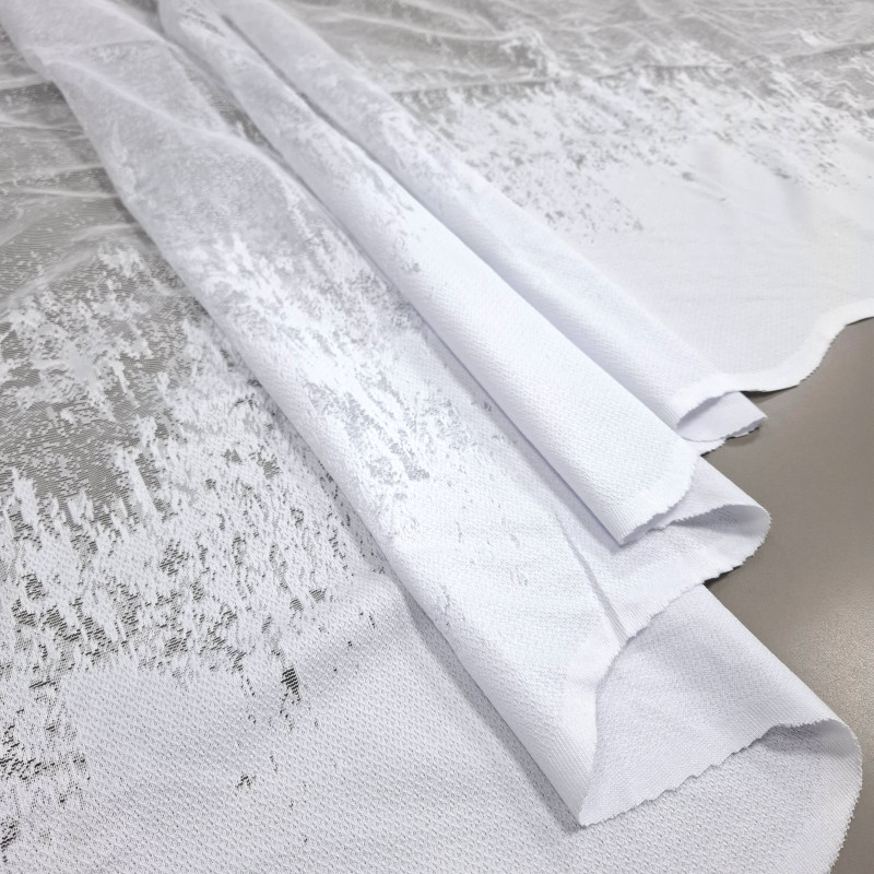 Тюль Арка на кухню Карин мрамор белый 300*170 см 300928921