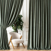 Комплект штор шенил Sharm виридиан 250*270 см