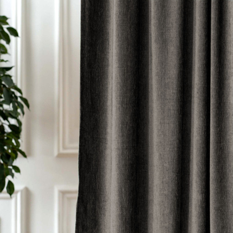 Комплект штор шенил Sharm антрацит 150*270 см 300741541