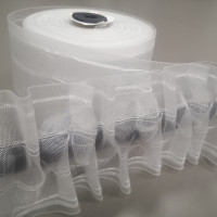 Тесьма на трубу Вафелька прозрачная 100 мм