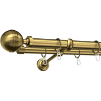 Карниз двухполосный Калисто Антик 25+19 мм 240 см