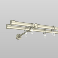 Карниз двосмуговий Руло сатин 19/19 мм 240 см