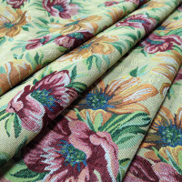 Тканина гобелен Півонія жовта