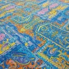 Скатертная ткань рогожка Восточный мотив 886831