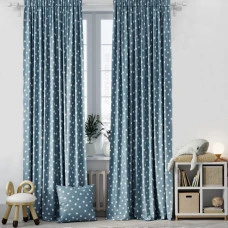 Комплект штор Зірки бірюза 170*270 см