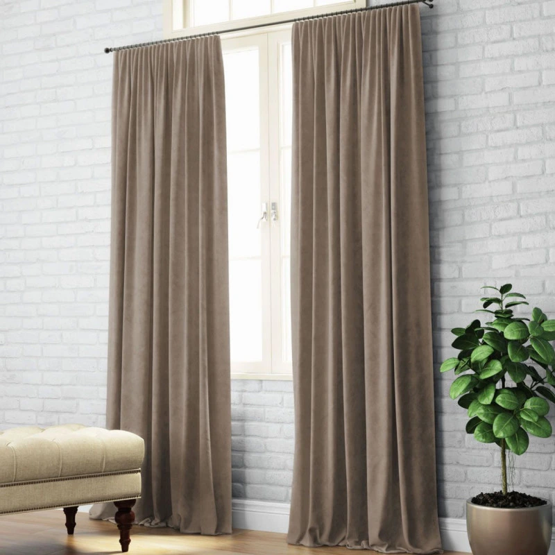 Комплект штор Суэт кофе с молоком 150*270 см 30010052414