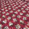 Новогодняя ткань Елочные игрушки бордовый 475721